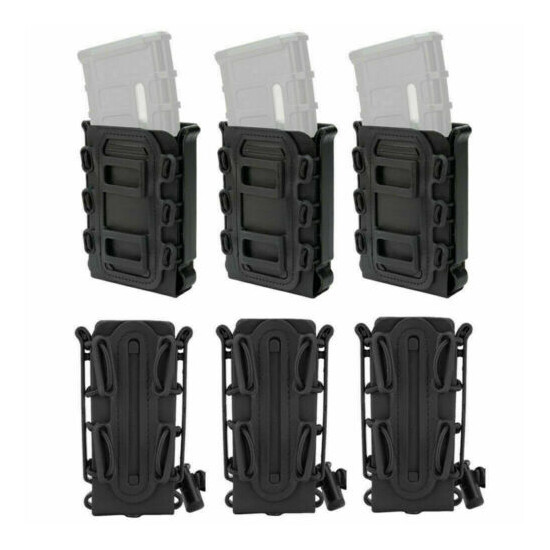 Tactical Molle Magazine Pouch for 5.56 7.62 9mm Rifle Pistol Magazine Holder Mag {2}