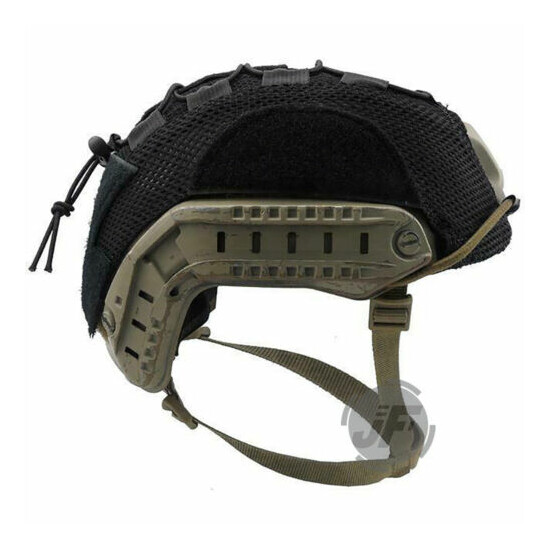 Tactical Helmet Cover Mesh Line Cover for Ballistic & FAST Bump Helmet Size M XL {2}