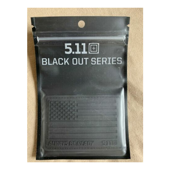5.11 Tactical USA Flag Patch - Black Out Series {1}