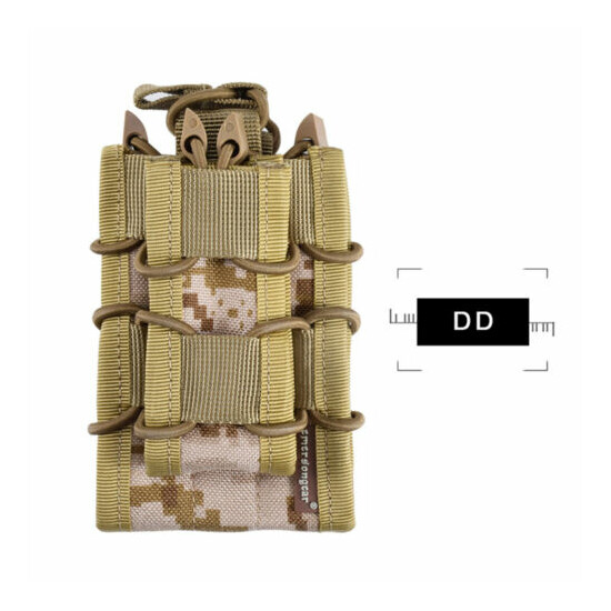 EMERSON Tactical 5.56 Modular Rifle Double Magazine Pouch MOLLE Pistol Holder {12}
