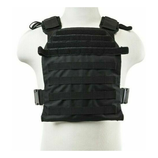 VISM Fast Plate Carrier Vest for 10x12 Minimalist Tactical Shooting Range BLACK {2}