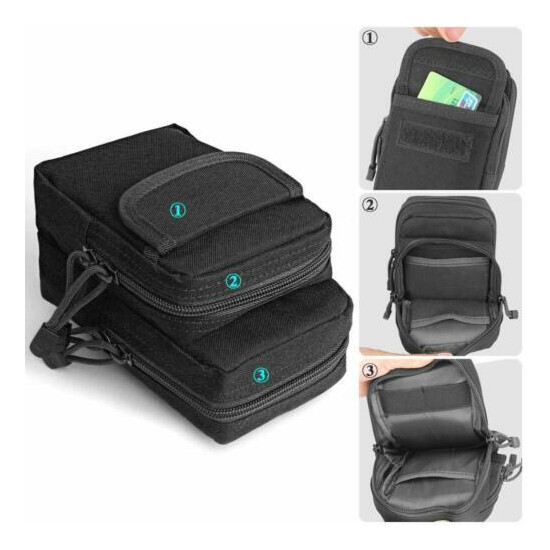 Tactical Molle Pouch EDC Multi-purpose Belt Waist Pack Bag Utility Phone Purse {6}