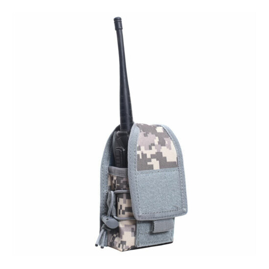 Military Tactical Molle Radio Pouch Interphone Storage Bag Walkie Talkie Holder {13}