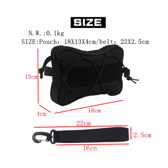 Military Tactical Molle EDC EMT Pouch Waist Belt Pack Bag Accessory Tool Handbag {2}
