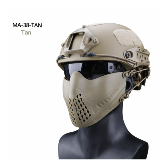 WoSporT Tactical Protective Mask Dual-Mode Headband System M07 Navigator Mask {18}