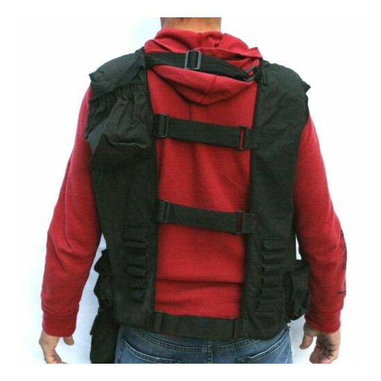 Tactical Vest with pockets loops pouches tactical belt canteen and cover SHTF {3}