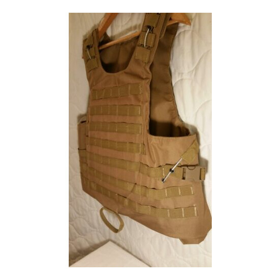 Tactical Airsoft Assault Plate Carrier Vest OD Green with belt attachments  {10}
