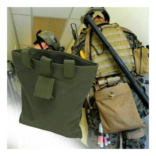 Outdoor Tactical Military Hunting Molle Magazine Ammo Dump Drop Pouch Bag {12}