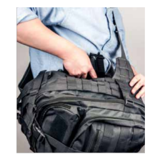 NcStar Heavy Duty BLACK Sling Backpack Conceal Carry CCW Pistol Compartment  {8}