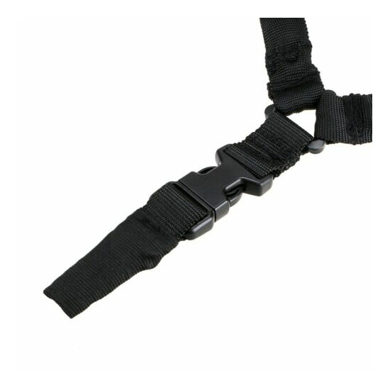Tactical Single Point Rifle Sling Strap Nylon Bungee Adjustable Shoulder Strap {7}