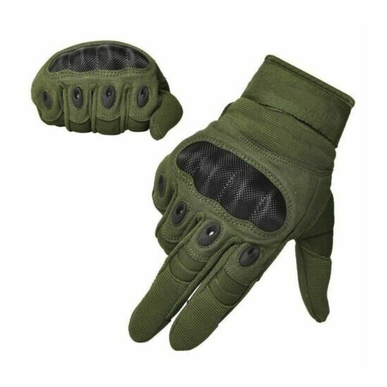 Hard Knuckle Tactical Shooting Gloves Army Combat Gloves Heavy Duty Gloves {14}
