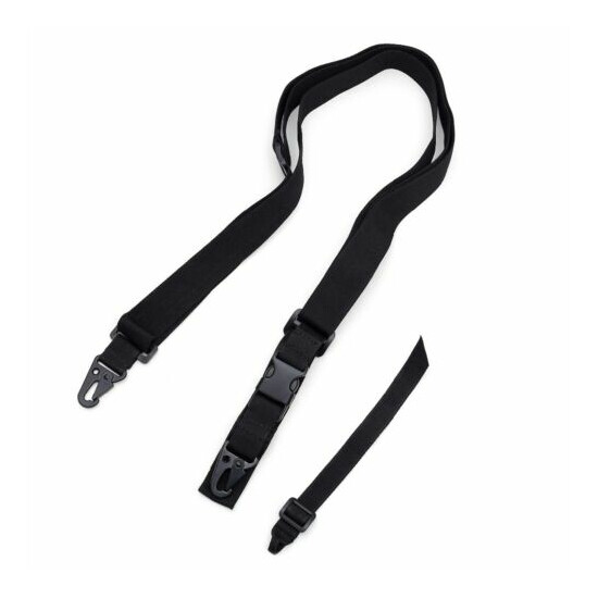Tactical Adjustable 1/2/3 Point Rifle Gun Sling Strap System for Airsoft Hunting {15}