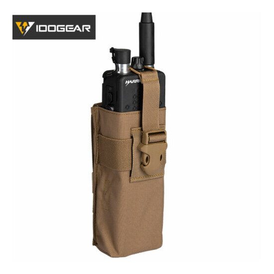 IDOGEAR Tactical Radio Pouch For Walkie Talkie MBITR PRC148/152 MOLLE Military {1}