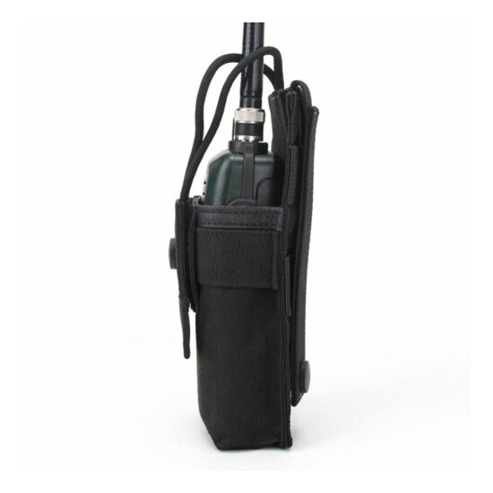 Tactical Radio Case Holder Holster Walkie Talkie Holster Adjustable Molle Pouch {10}