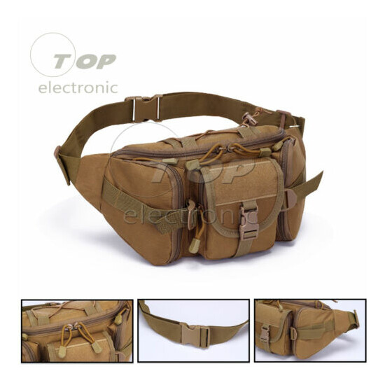 Outdoor Utility Tactical Belt Bag Waist Pack Pouch Military Camping Hiking Molle {5}