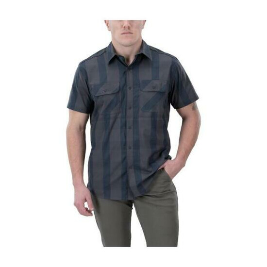 Vertx Guardian Short Sleeve Shirt Blue Ash Plaid XLarge VTX1431-BLAP-XL {1}