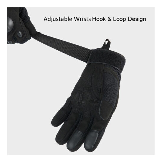 Hunting Tactical Gloves Rubber Knuckle Army Military Police Work Cycling Gear  {6}