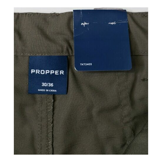 Propper Tactical Ripstop Cargo Pants Men's 30Wx36L Elastic Waist TKT2403 NWT {3}