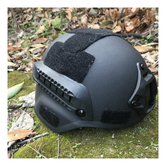 UHMW-PE Bullet Proof MICH 2000B Level IIIA Safety Ballistic Helmet Black {6}