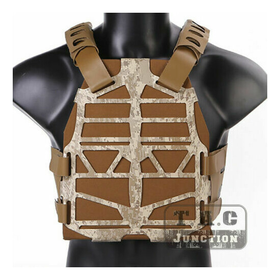 Emerson Tactical Skeleton Armor Frame Plate Carrier Vest + Plates Lightweight {18}