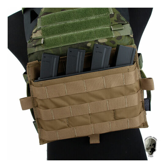 TMC Tactical MOLLE Mag Pouch Panel Mag Carrier w/ Kydex Insert for Tactical Vest {6}