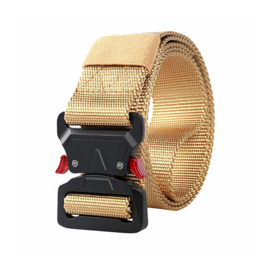 Tactical Military Waist Nylon Rigger Belt Training With Metal Buckle Heavy Duty {10}