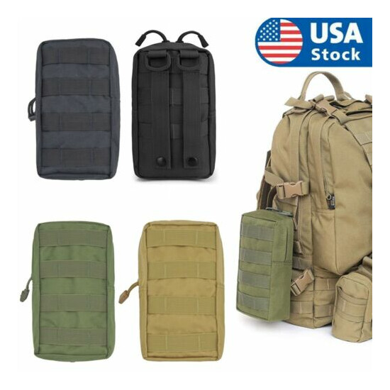 Tactical Molle Utility Pouch EDC Waist Bag Belt Pack Hunting Backpack Accessory {1}