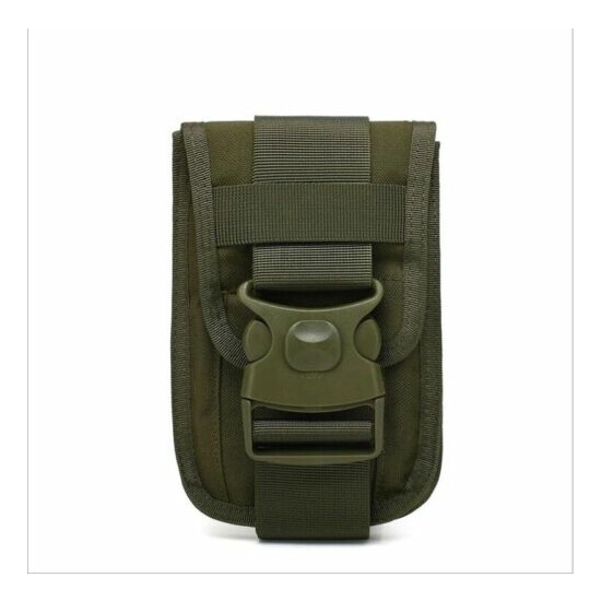 Tactical Molle Waist Pack Double Phone Pouch Wallet Belt Bag Camping Hunting {11}
