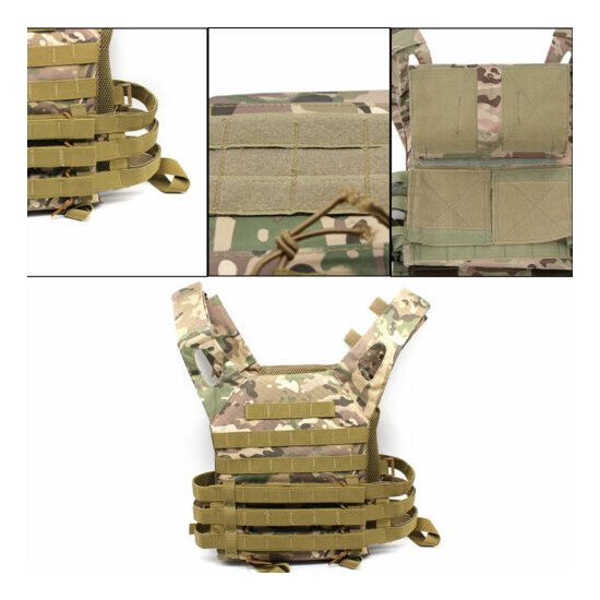 Tactical Operator Plate Carrier Chest Rig Tactical Vest Black Vest Optional 600D {2}