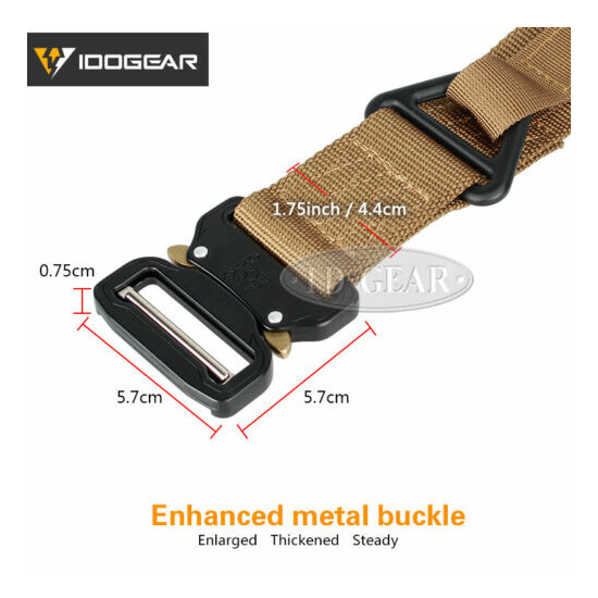 IDOGEAR Tactical Belt Riggers Gear Belt Quick Release CQB 1.75 Inch Hunting Army {5}