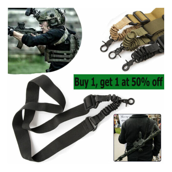 Tactical 1 Point Gun Sling Buckle Shoulder Strap Rifle Hunting Adjustable Belts {1}