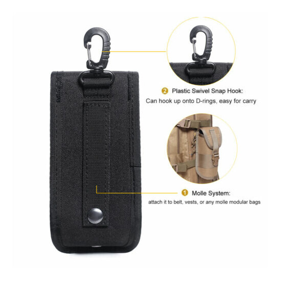 Tactical Nylon Army Pouch Molle System Eyeglasses Case EDC Bag Protection Covers {3}