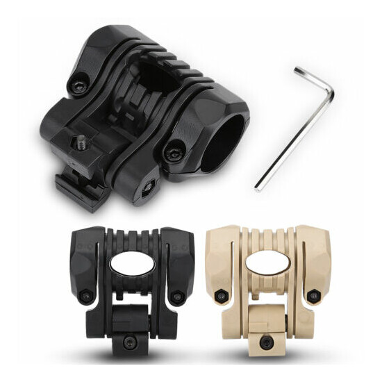 Tactical Quick Release Helmet Flashlight Mount Holder Clip Clamp Accessory {2}