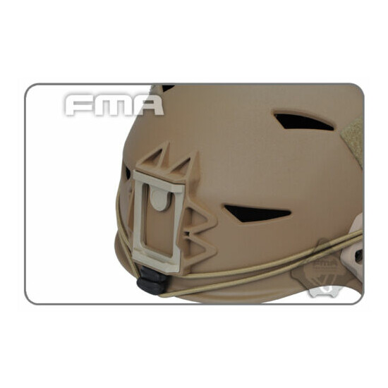 FMA MIC FTP BUMP Helmet EX Simple System Tactical Airsoft Black / Sand {21}