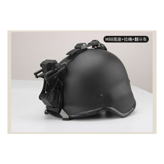 Tactical Airsoft Helmet NVG Helmet Mount Bracket + M88 Base Adapter + Rope {8}