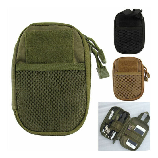 Tactical Molle Pouch EDC Multi-purpose Belt Waist Nylon Bag Utility Phone Pocket {2}