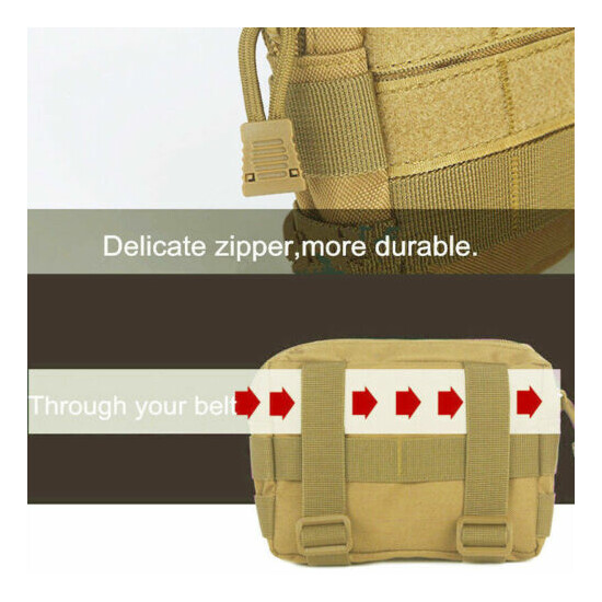 1Pc Tactical Molle Pouch EDC Belt Waist Pack Utility Phone Pocket Hanging Bag #w {3}