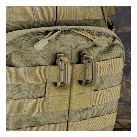 10 Pcs Multipurpose D-Ring Grimloc Locking for Molle Webbing with Zippered Pouch {47}