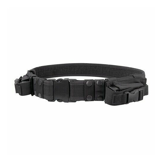 2.5" Tactical Belt Waist Band Strap Girdle Waistband with 2 Small Magazine Pouch {9}