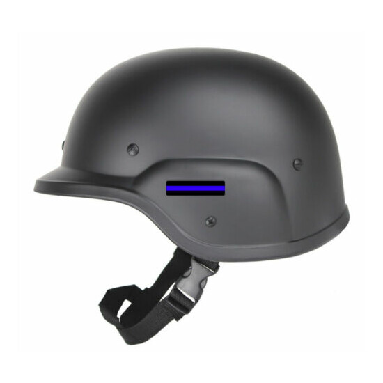 (2) Thin Blue Line Weatherproof Tactical Helmet Decals Stickers Police Gear {2}