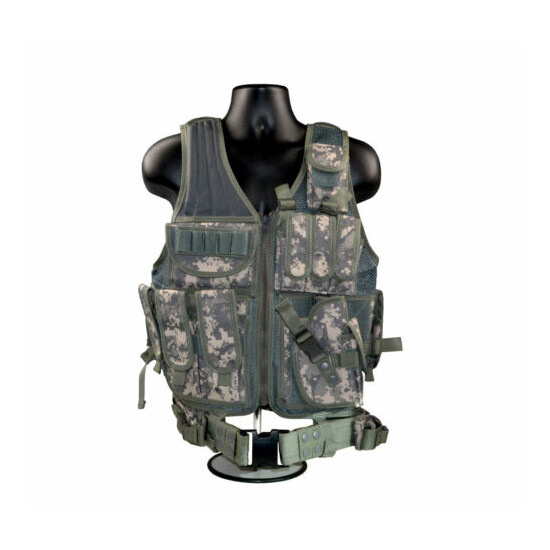 Tactical Hunting Shooting Vest Handgun Holster, Molle, Pouches, Choice of Colors {9}