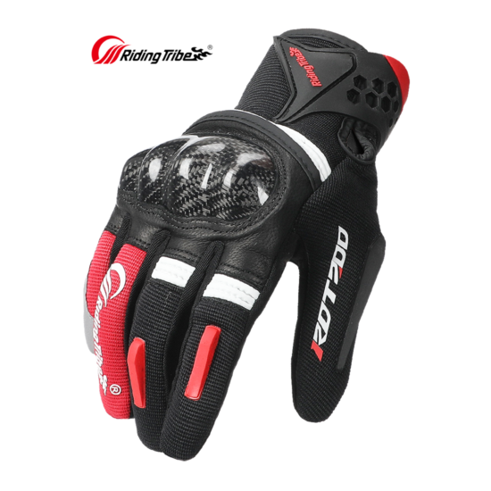 Motorcycle Gloves with Carbon Fiber Hard Knuckle Touch Screen for Men and Women {1}