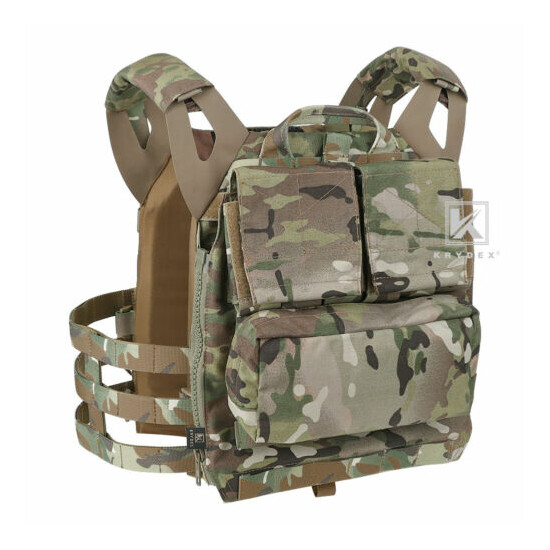 KRYDEX JPC 2.0 Jump Plate Carrier Tactical Vest & MOLLE Panel & Zip-on Back Pack {5}