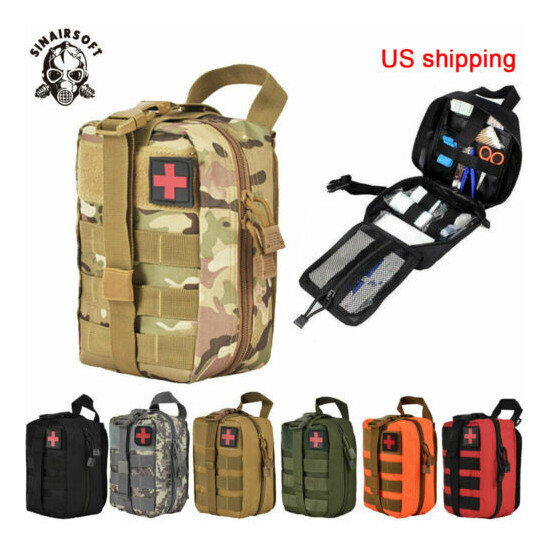 Tactical MOLLE Rip Away EMT IFAK Medical Pouch First Aid Kit Utility Bag US Send {1}