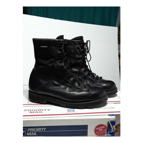 Men's Bates Black Leather Boots Sz 11 Lace-up Durashock Goretex Water Resistant {1}