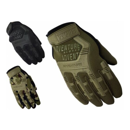 Military Troops Tactical Gloves Lightweight Microfiber Nylon Viscose Full Finger {1}