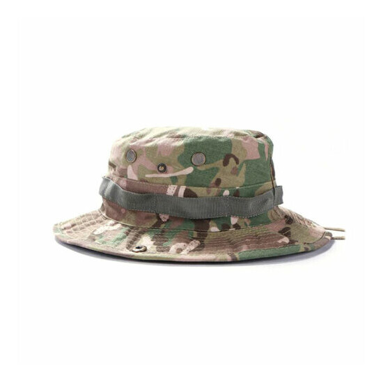 Outdoor L Size Combat Camo Military Bush Jungle Sun Hat Hiking Fishing Cap {17}