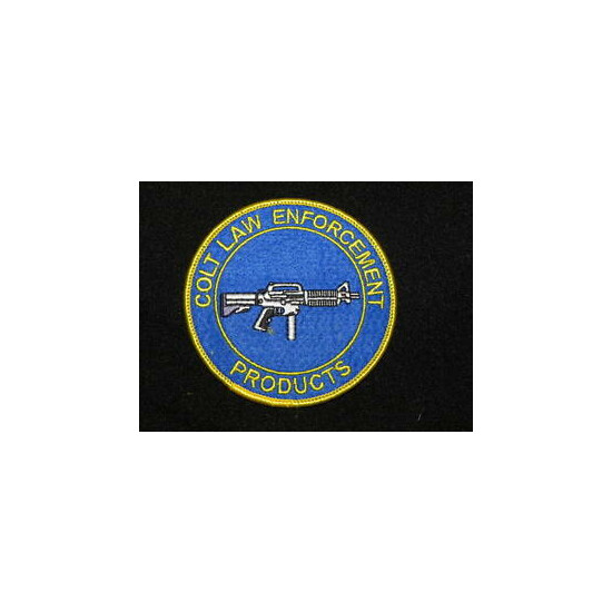 COLT LAW ENFORCEMENT PRODUCTS CLOTH PATCH 3 INCH. FREE SHIPPING. {1}