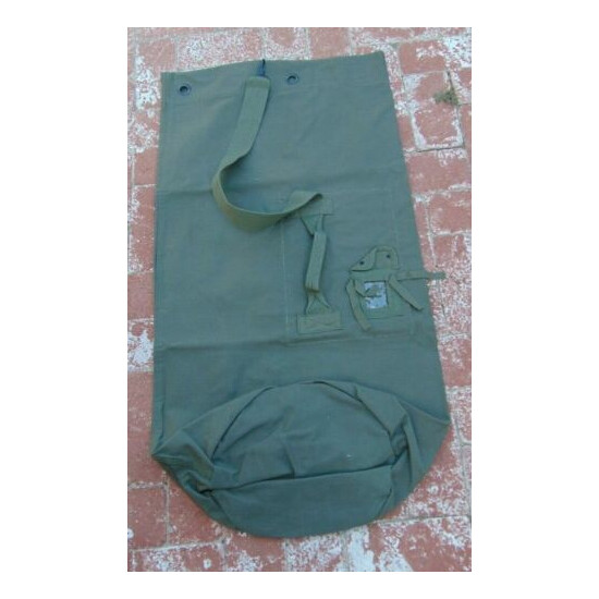 Chinese military heavy duty large top load Canvas duffle bag, NOS, free shipping {1}