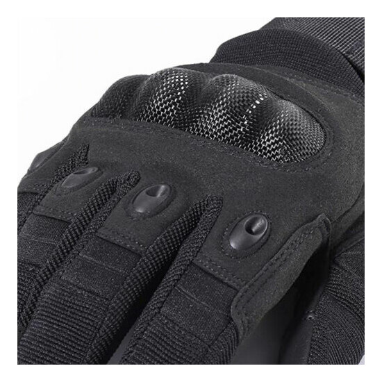 Tactical Hard Knuckle Full Finger Gloves SWAT Army Military Combat Police Patrol {11}